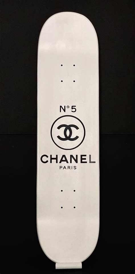 chanel surfboard white|chanel skateboard deck.